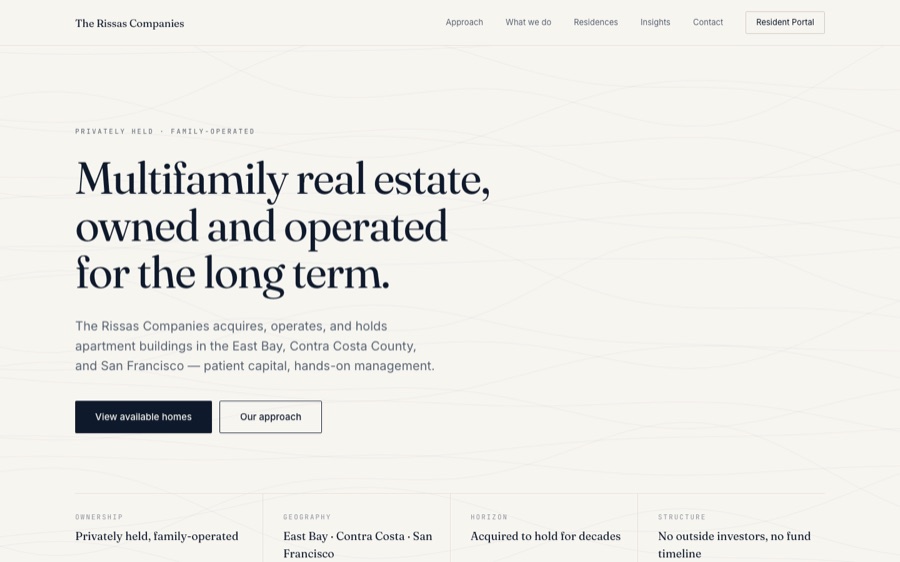 The Rissas Companies homepage
