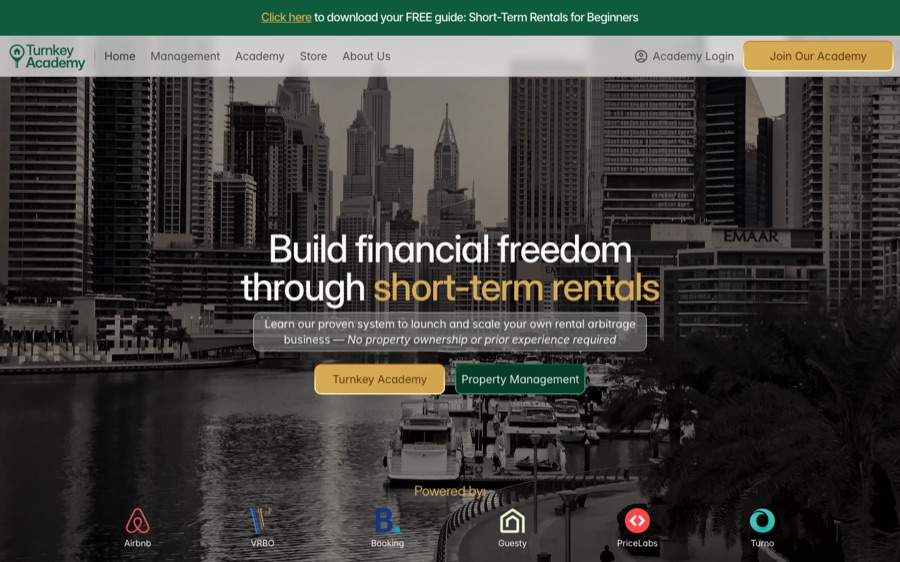 Turnkey Academy homepage